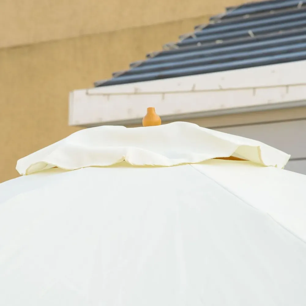 Sombrilla de jardín Outsunny techo ventilable Ø3,25x2,5 m con Mecanismo de Crank