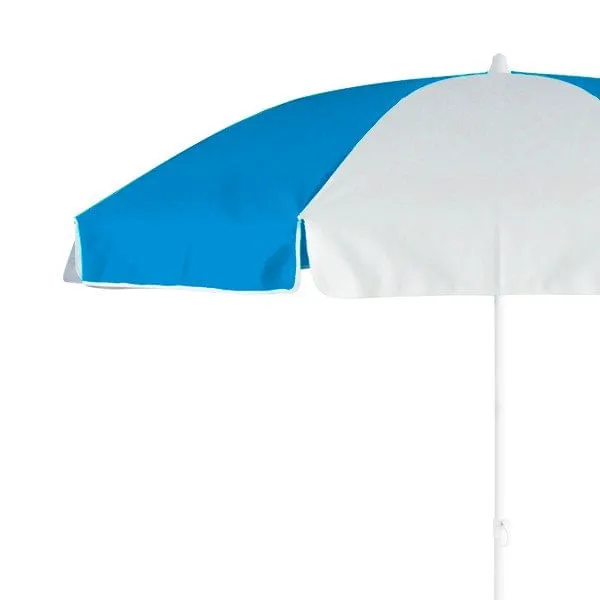 Sombrilla de playa 152 cm azul / blanco