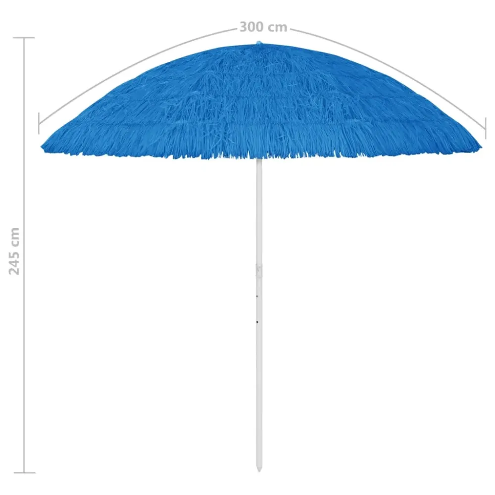 Sombrilla de playa Hawaii inclinación ajustable Ø260 cm con 1 ño de Garantí