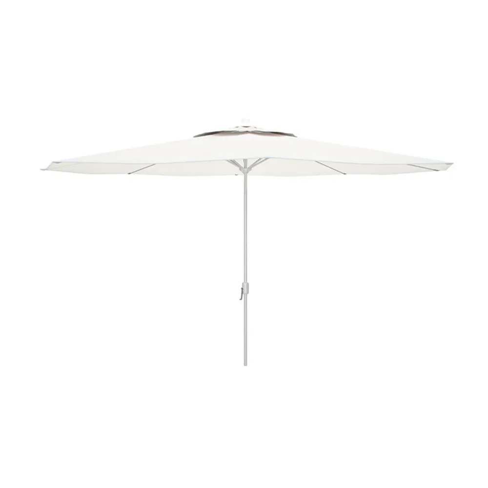 Sombrilla Rectangular Marbueno Sombrilla Acero 8 Barillas D270 cm Fibra sintética Blanca Jardin, Piscina y Terraza 10187