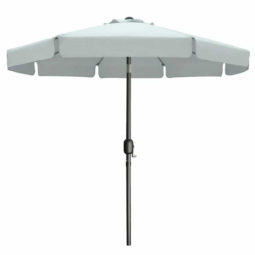 Sombrilla Rectangular Marbueno Sombrilla Acero 8 Varillas D300 cm Material poliéster Blanco Jardin, Piscina y Terraza 10491