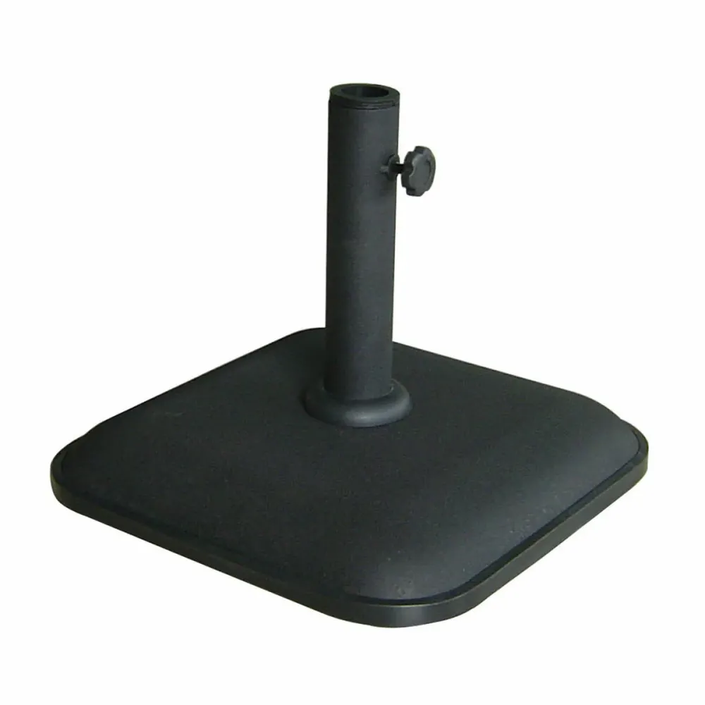 Toldo de Lona Marbueno Base Sombrilla Cuadrada Cemento 35X35X5,2 cm 11KG Negro Jardin, Piscina y Terraza 10455