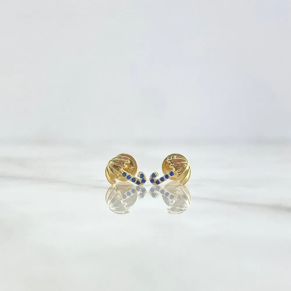 Topos Sombrilla 0.9gr / 0.8cm / Circones Azules Oro Amarillo * en Color Arena y Blanco