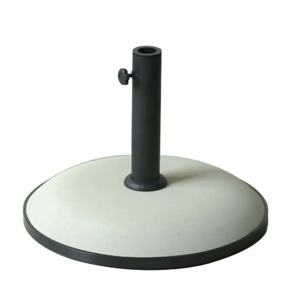 Estructura de Sombra Marbueno Base Sombrilla Redonda Cemento 50x37 cm 25KG Blanco Jardin, Piscina y Terraza 10453
