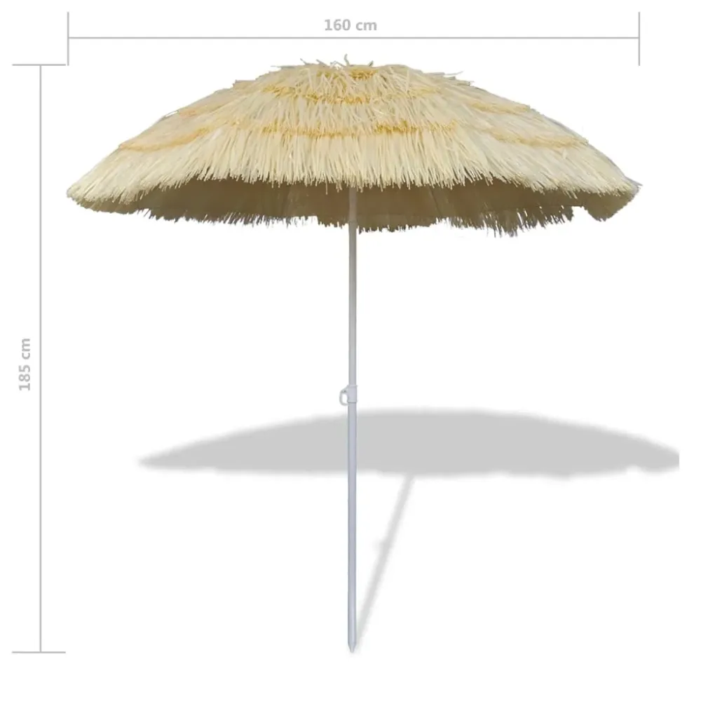 Estructura de Sombra Sombrilla Hawái inclinable sin procesar Ø160 cm