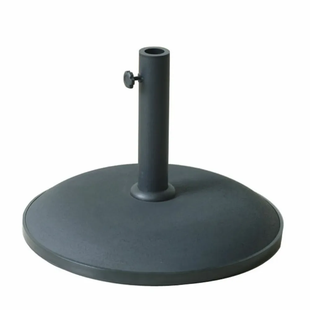 Gran Tamaño para Jardín Marbueno Base Sombrilla Redonda Cemento 50x37 cm 25KG Negro Jardin, Piscina y Terraza 10452
