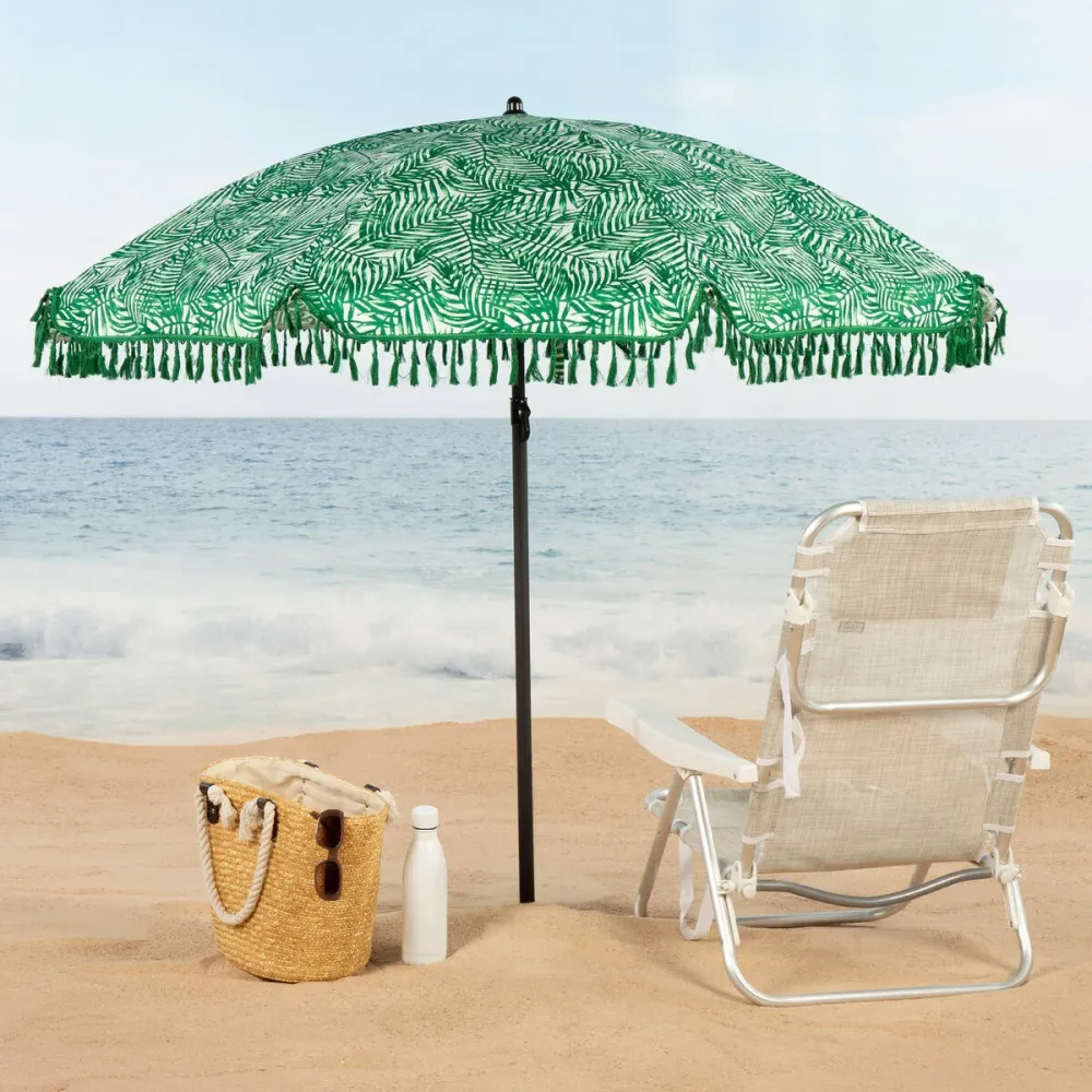 Gran Tamaño para Jardín Sombrilla de playa Aktive Ø 180 cm 180 x 180 x 180 cm (6 Unidades)