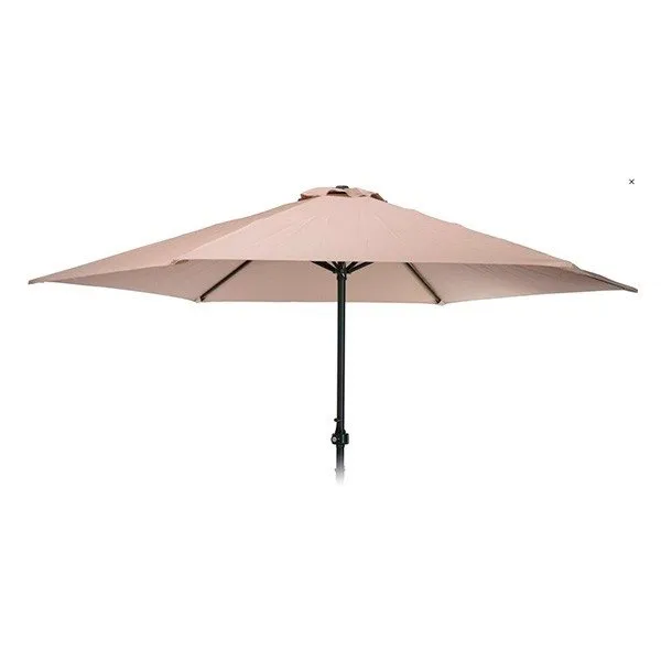 Gran Tamaño para Jardín Sombrilla de terraza 250 cm con manivela taupe