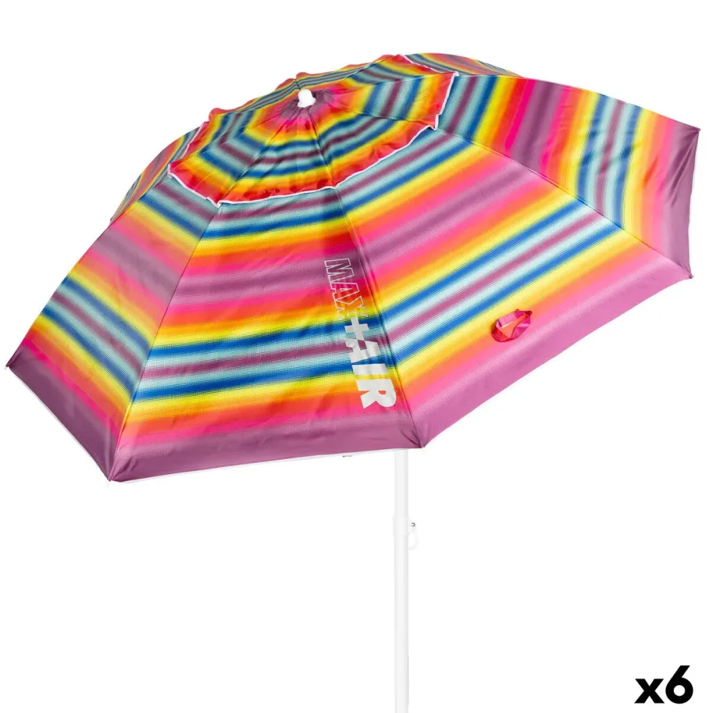 Impermeable y Resistentes al Viento Sombrilla Aktive 240 X 220 X 240 CM (6 Unidades)