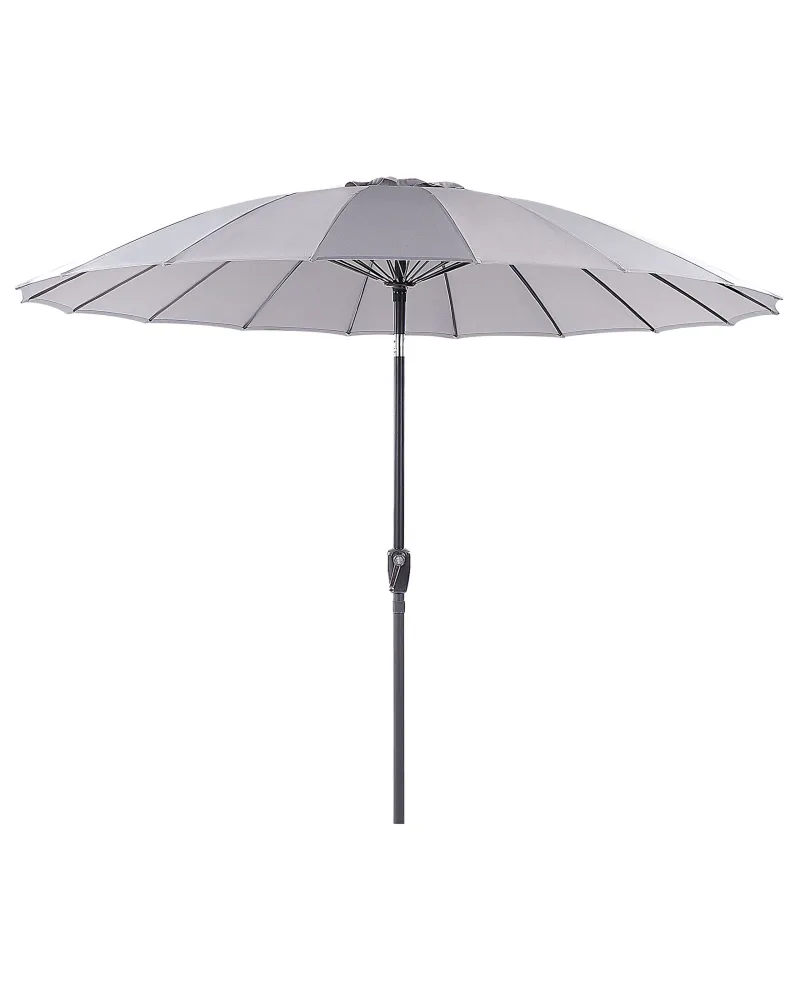 Impermeable y Resistentes al Viento Sombrilla de jardín 255 cm baia gris definido
