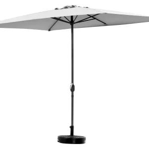 Impermeable y Resistentes al Viento Sombrilla de jardín sol 2 - rectángulo - 2 x 3 m - gris