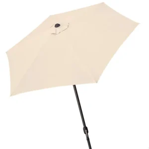 Pantalla de Sombra Sombrilla para terraza y jardín Ø250 cm marrón Aktive