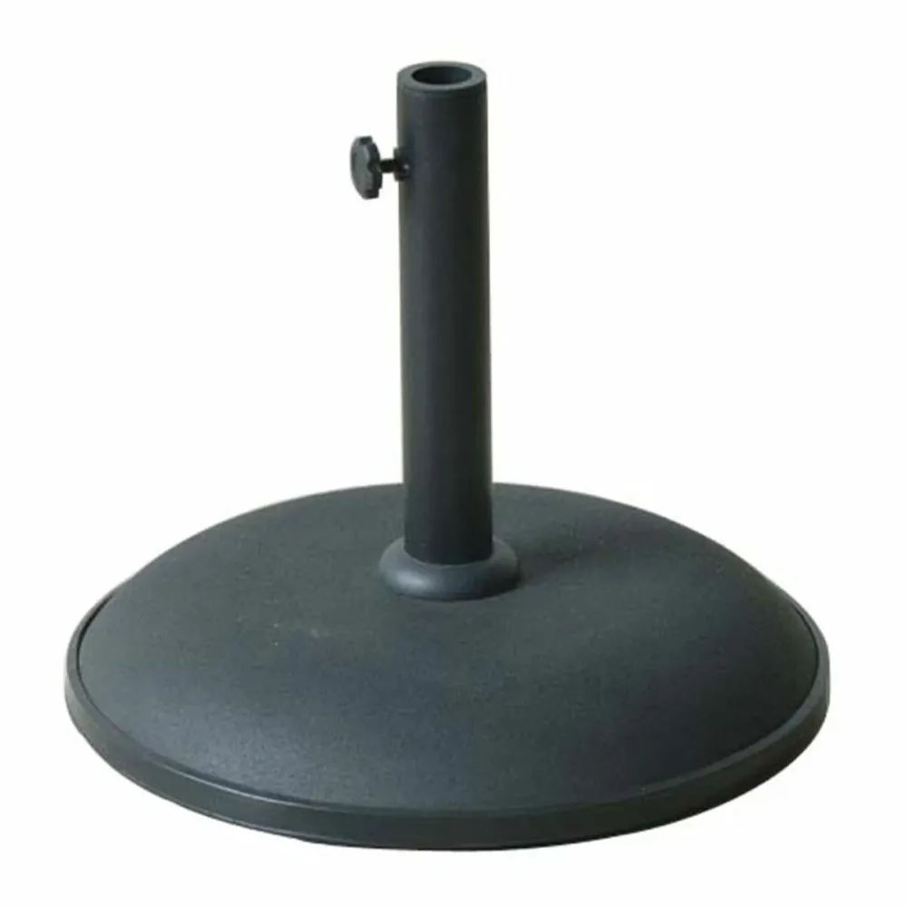 Premium con Mecanismo de Inclinación Marbueno Base Sombrilla Redonda Cemento 41,5x35 cm 15KG Negro Jardin, Piscina y Terra...