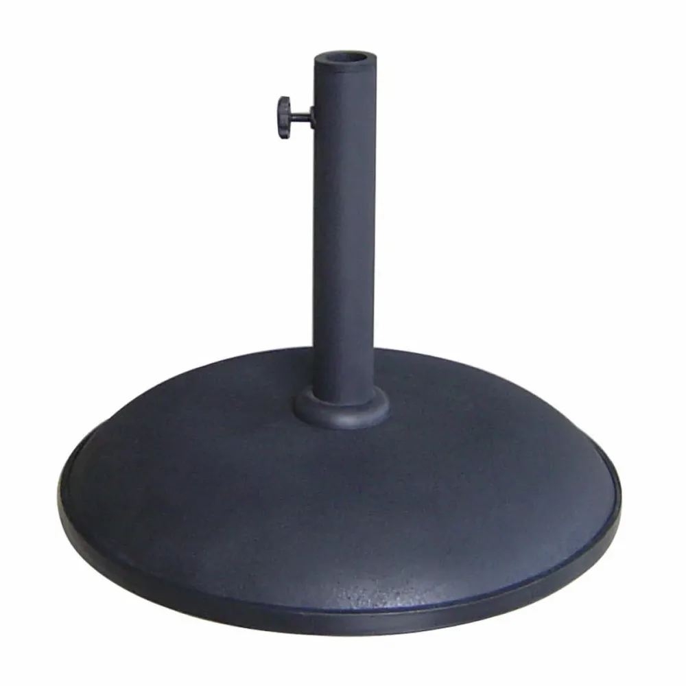 Premium con Mecanismo de Inclinación Marbueno Base Sombrilla Redonda Cemento 45x36 cm 20KG Negro Jardin, Piscina y Terraza...