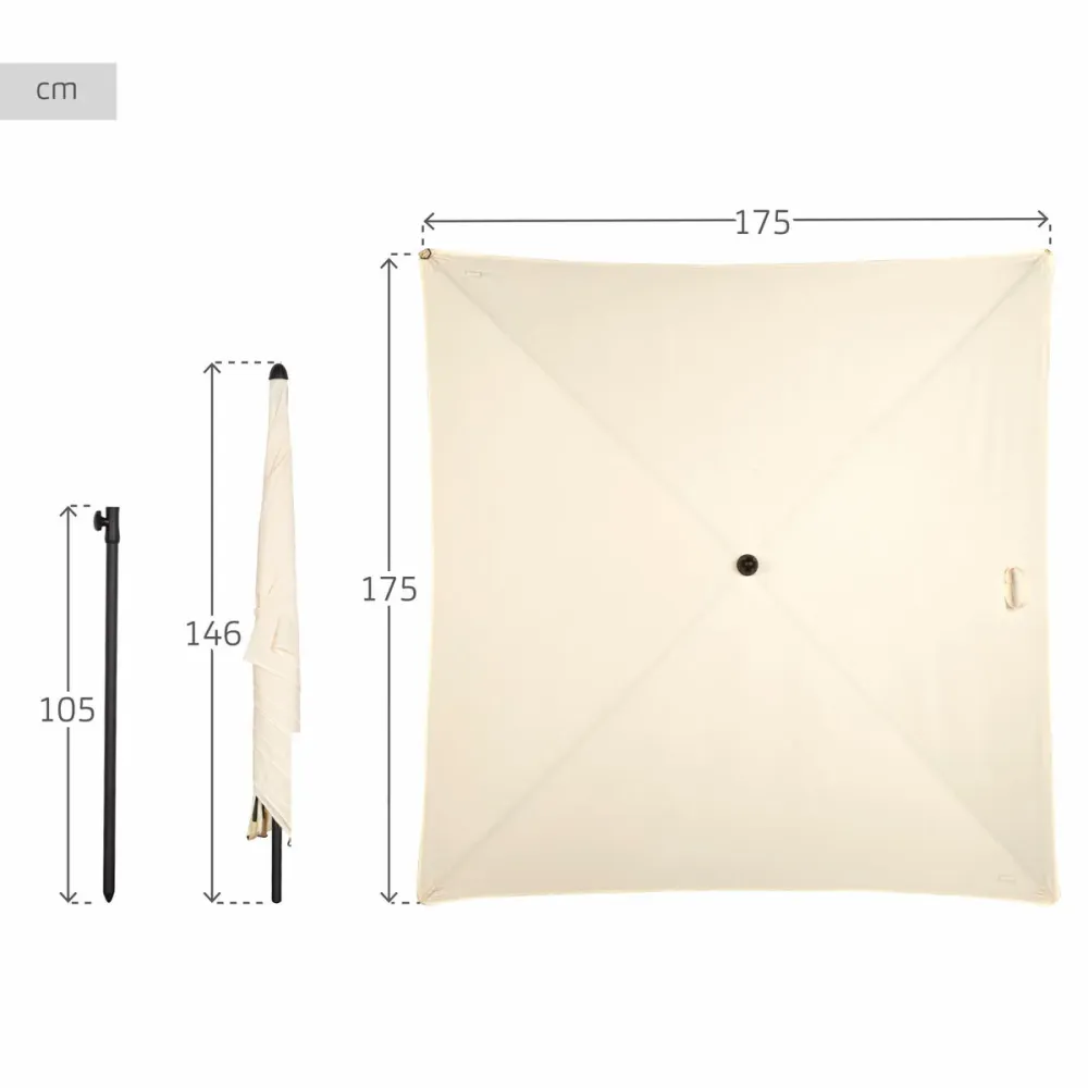 Sombrilla Aktive Arena 175 x 240 x 175 cm