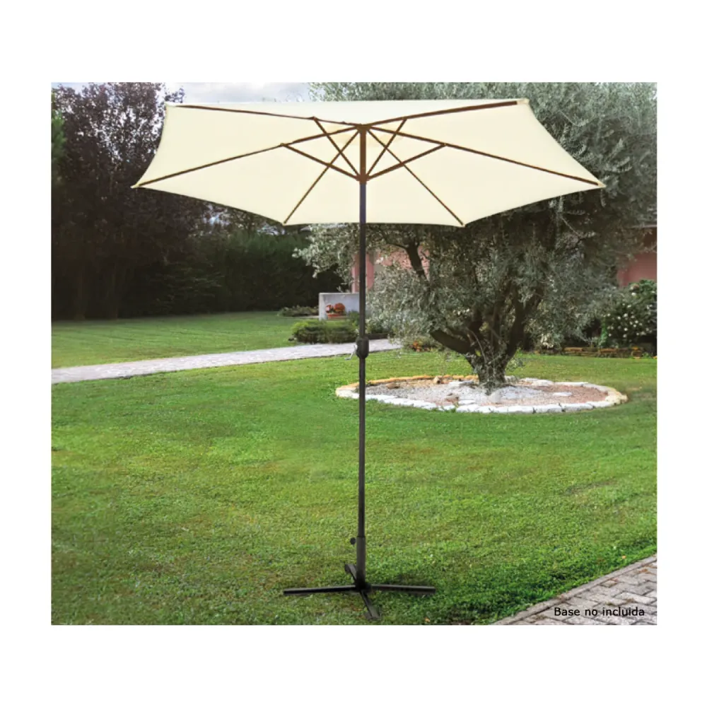 Sombrilla Jardin Papillon Hexagonal 3 metros con Mecanismo de Crank