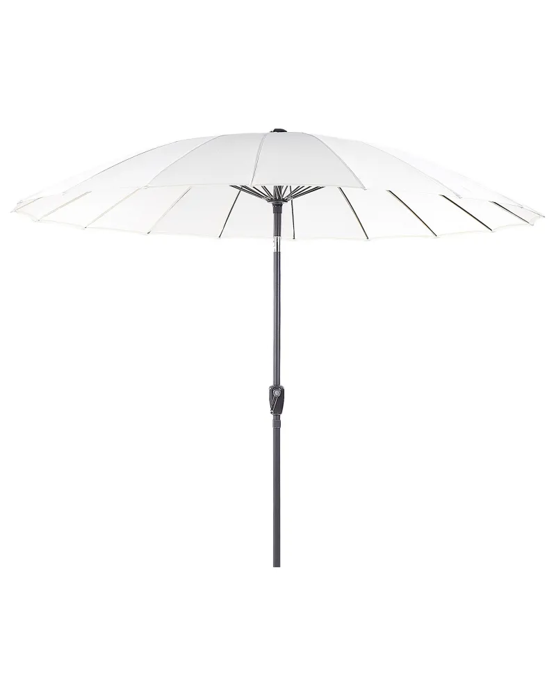 Sombrilla de jardín 255 cm baia hueso claro para Terraza y Piscina