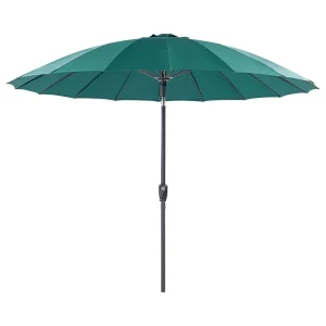 Sombrilla de jardín 255 cm baia verde esmeralda con Protección UV 50+