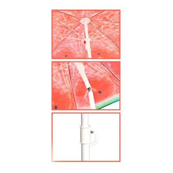 Sombrilla de playa sandí Solmar inclinable 180 cm | Tela UV 50+