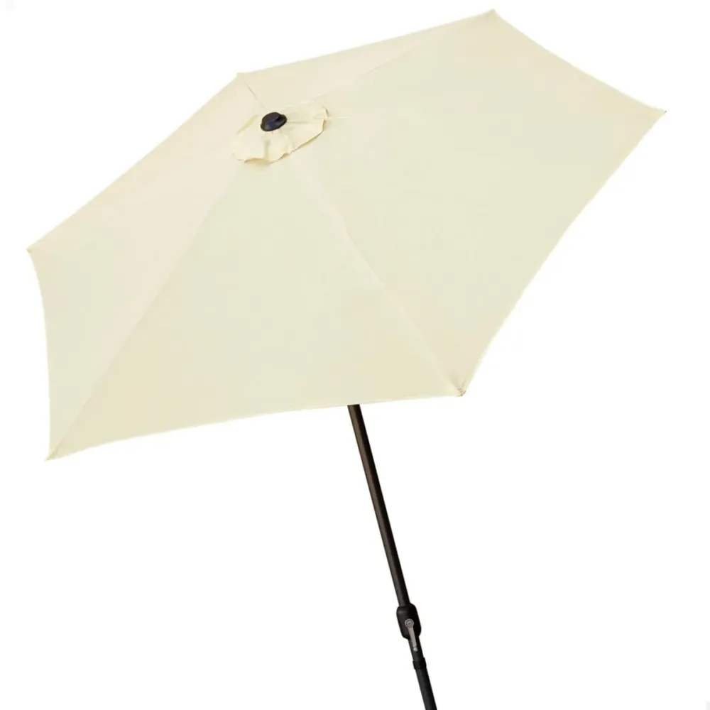 Sombrilla Rectangular Parasol hexagonal Aktive Garden con chimenea y mástil de aluminio Ø250 cm