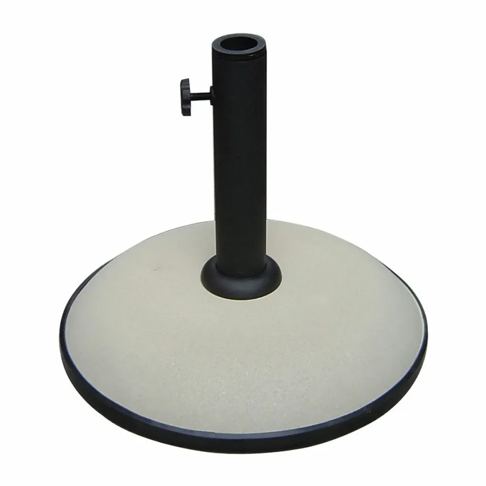 Toldo de Lona Marbueno Base Sombrilla Redonda Cemento 36x29,5 cm 11KG Blanco Jardin, Piscina y Terraza 10445