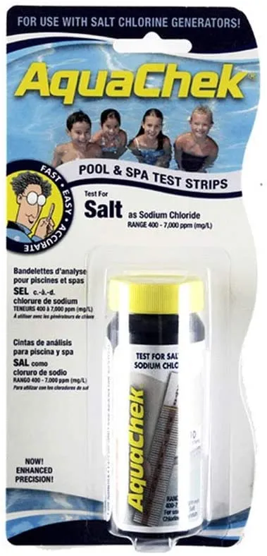 Aquachek - Comprobador sal piscinas | Resistente al Cloro |