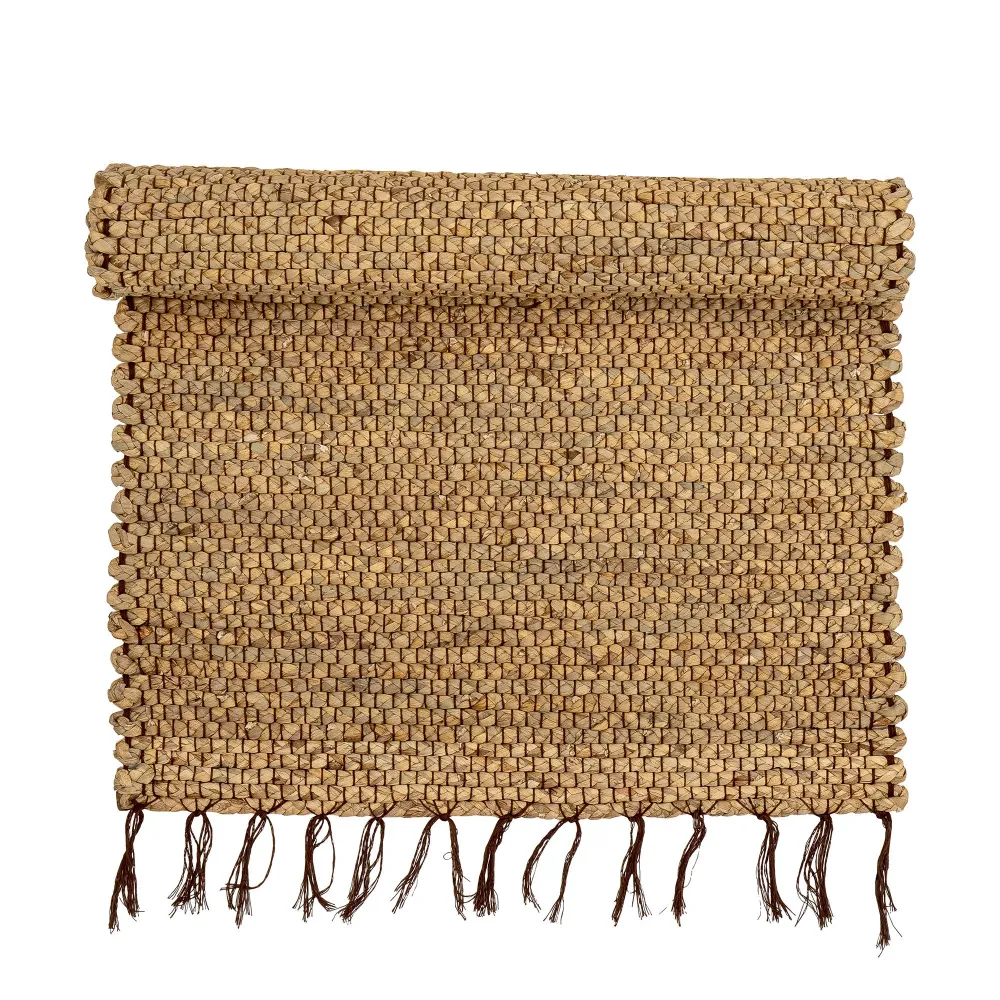 Bloomingville Alfombra Briel, Naturaleza, Jacinto de agua con Funda de Almacenamiento
