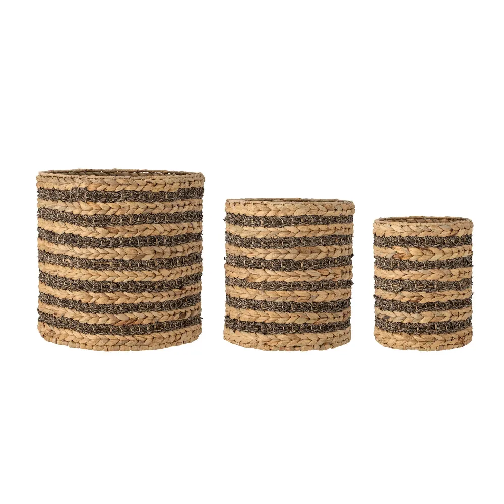 Bloomingville Lillja Mand, Marrón, Waterhyacinth con Mando Distancia