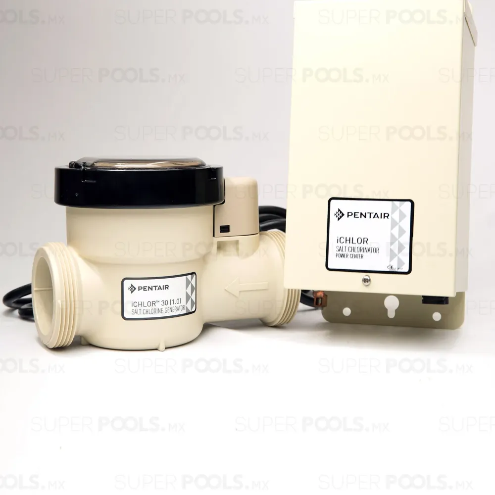 Clorinador Base de Sal iChlor 15,000 gal. Marca Pentair Para Purificar Albercas, Piscinas y Spas para Uso en Agua Salada