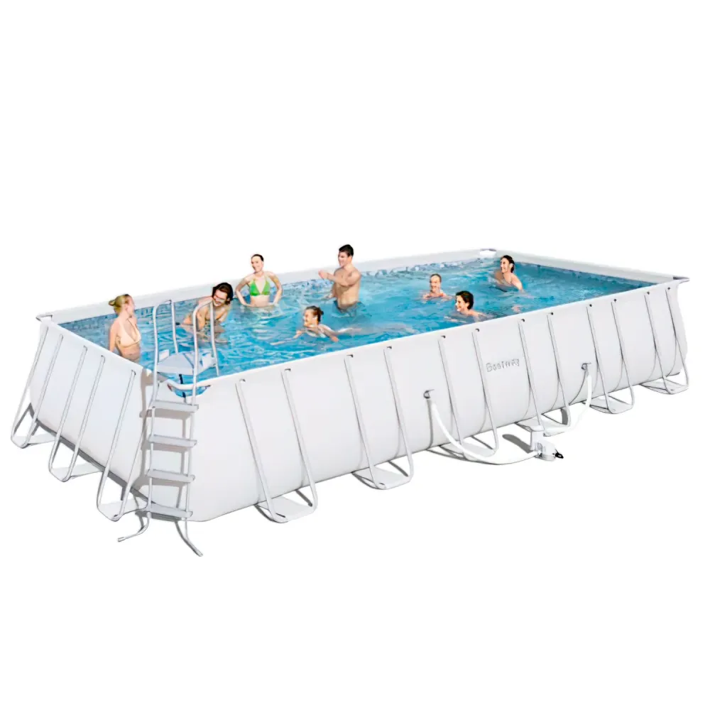 Cobertor Solar Térmico Piscina Rectangular Con Depuradora 732x366x132 cm.