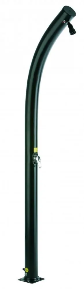 Duche solar curvado de PVC - 25 litros para Uso en Agua Salada
