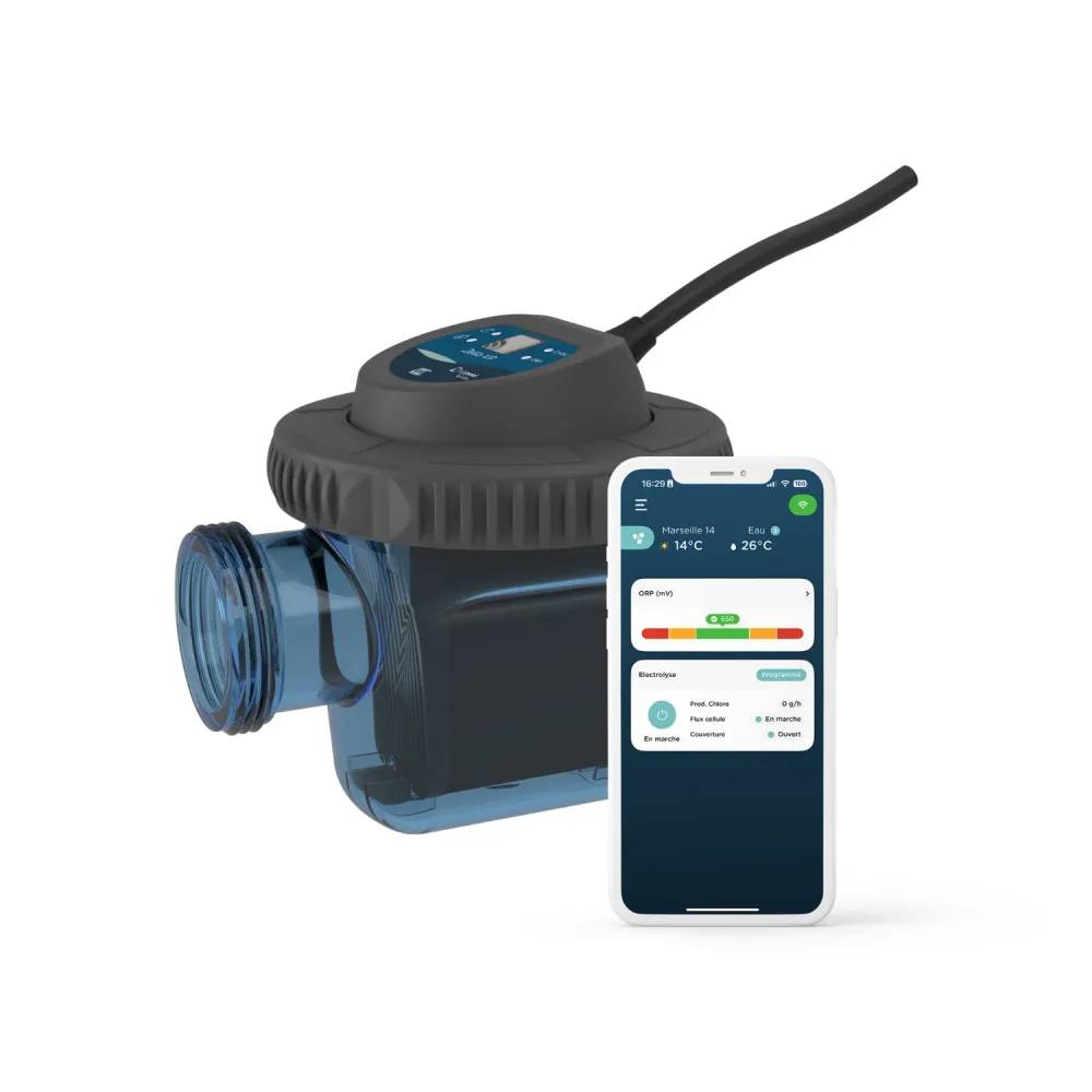 Électrolyseur Connecté CCEI Zelia VP S - Piscine 30 m³ con Filtro de Cartucho