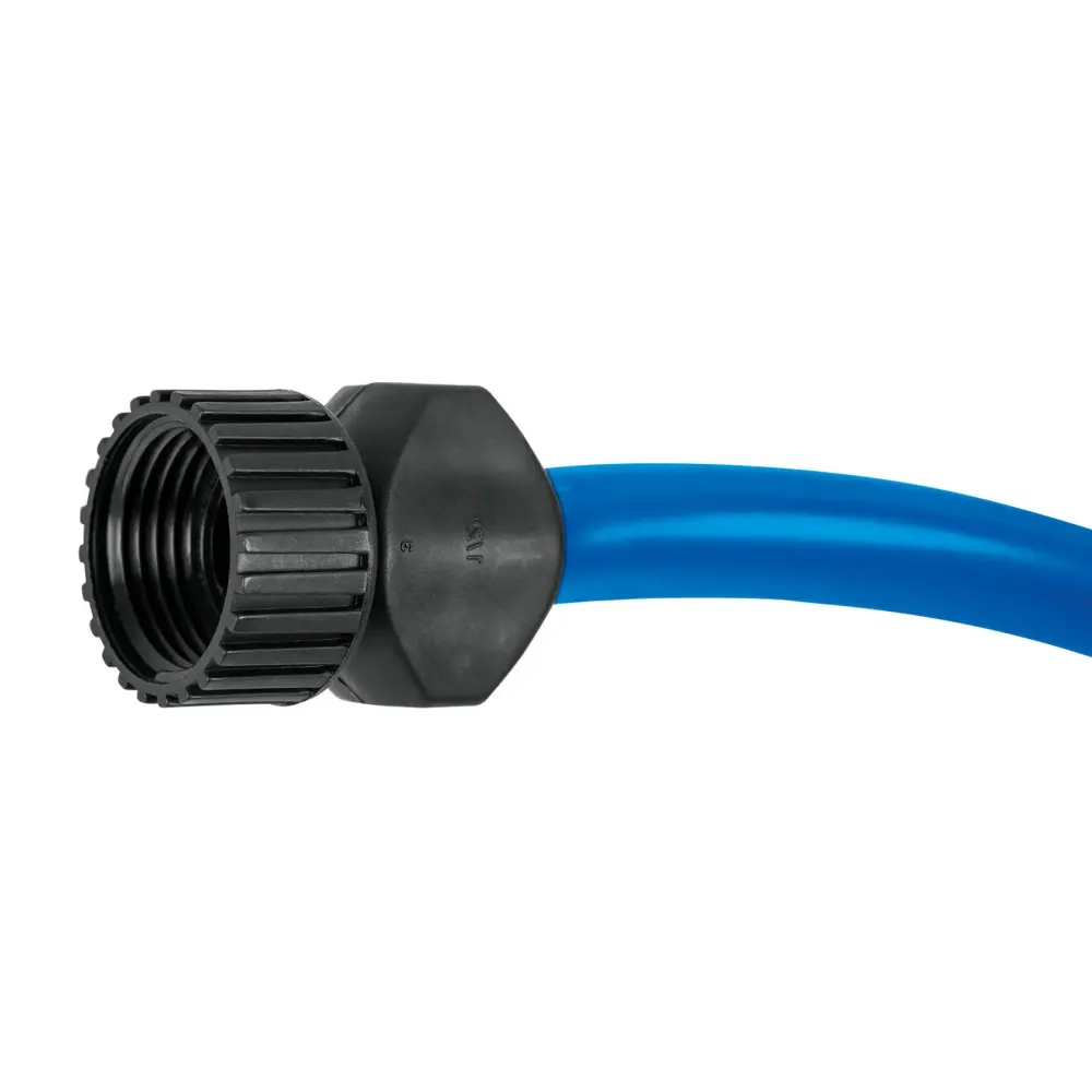 Manguera azul 1/2" 2 capas 15 m conexiones plásticas, pretul con Certificación IP68