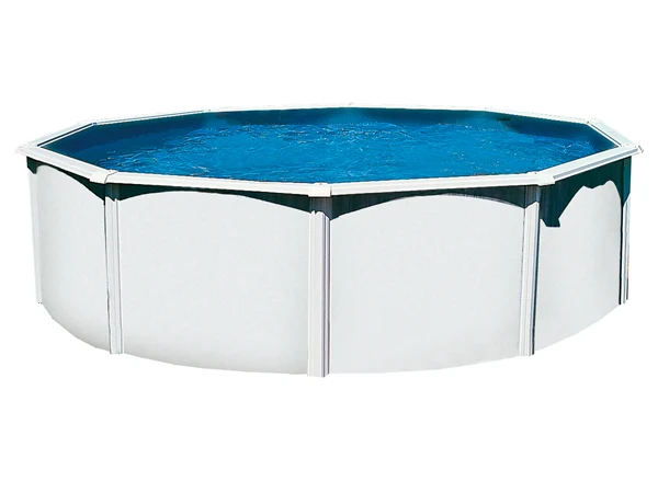 Piscine hors-sol Saphir Ø4,85 x H1,20 m – 18 m³ – Acier galvanisé con Conexión de 1.5"