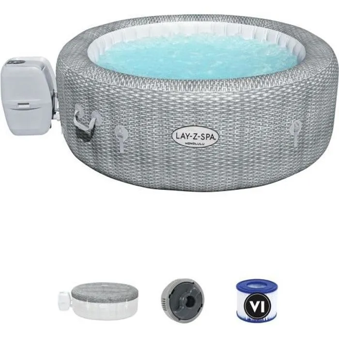 Spa hinchable Bestway - lay-z-spa honolulu - 196 x 71 cm - 4 6 plazas - r