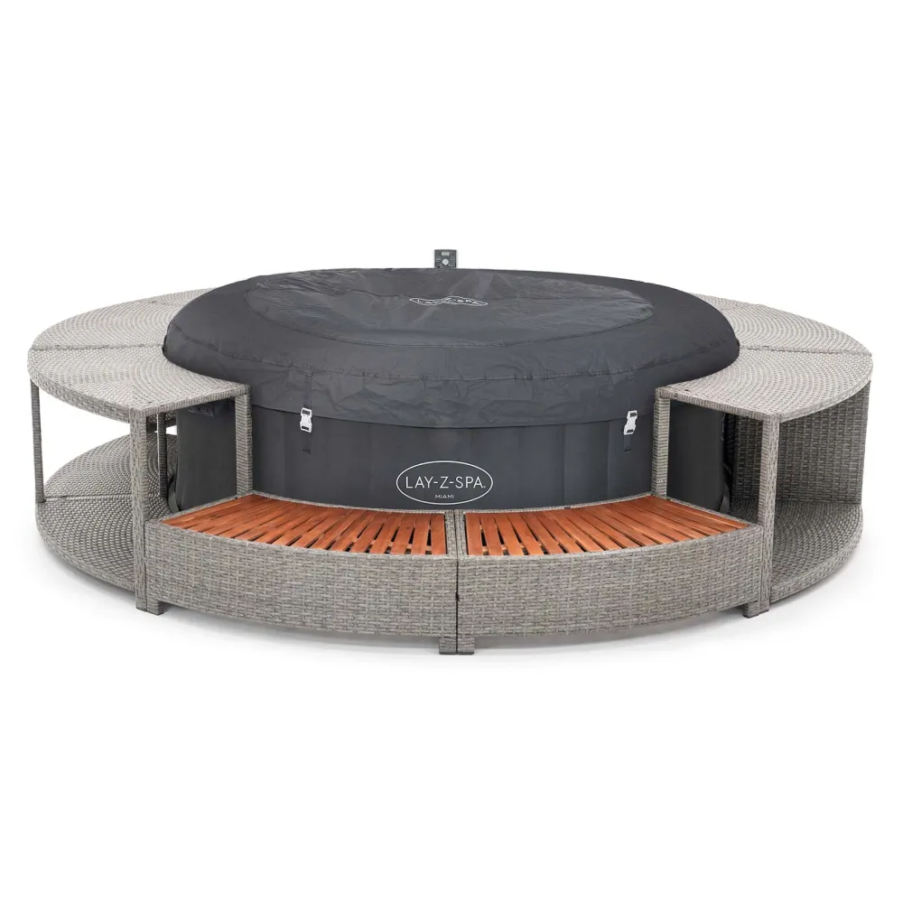 Spa hinchable Bestway lay-z-spa miami ø180x66 cm con airjet + revestimiento