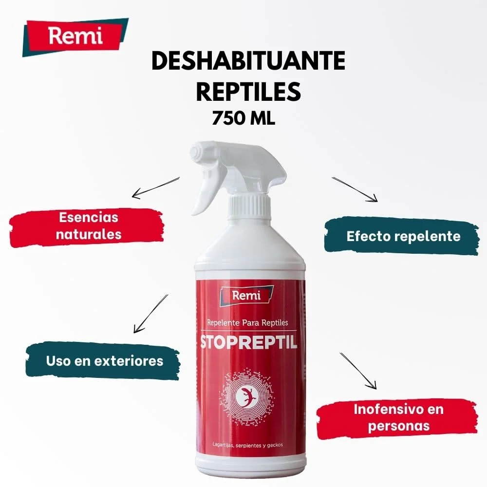 Certificado para Mascotas Stopreptil - Spray repelente auténtico de serpientes, lagartijas y salamanquesas 750 ml