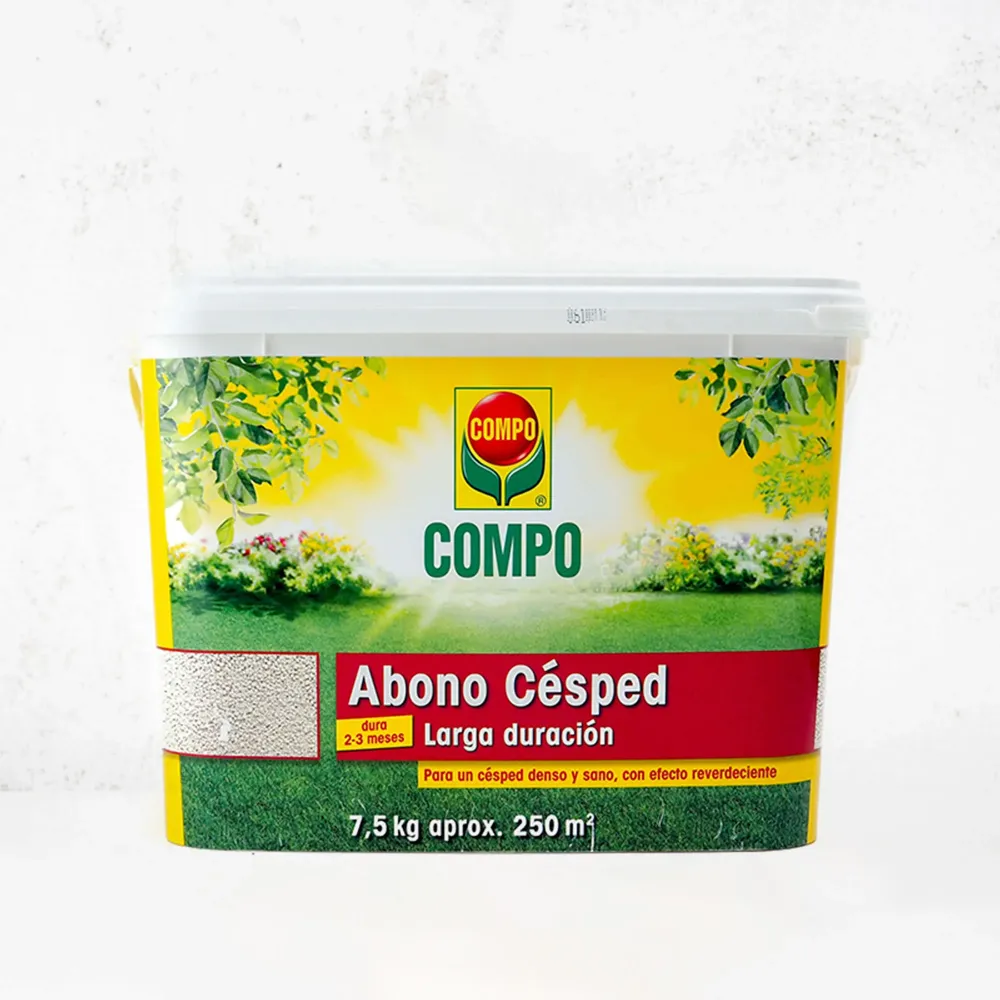 Abono césped grandes jardines 7,5 kg (box) Compo para Temporada de Cosecha