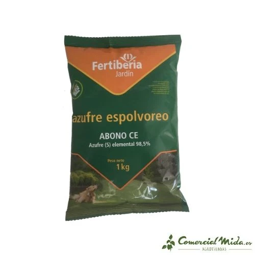 Azufre Espolvoreo FERTIBERIA Abono Plantas (Aprobado para Orgánico)
