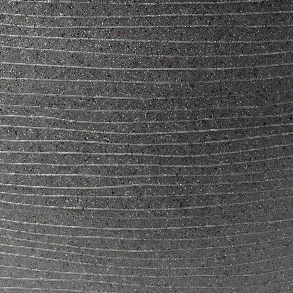 Capi macetero en forma de bol arc granite gris antracita bajo 61x25 cm de Alambre Galvanizado