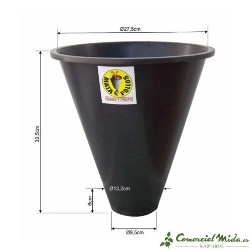 Lámpara Criadora Cono Mata Pollos y Aves de Corral (Plástico)