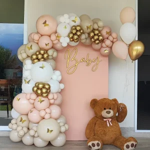 Mampara + Osito y Mariposas para Jardín y Balcón