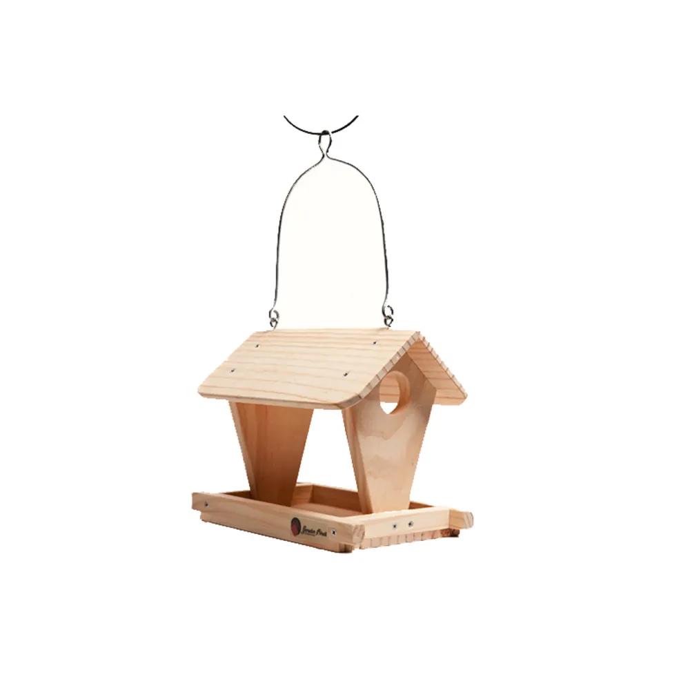 Comedero para pájaros modelo cabañ