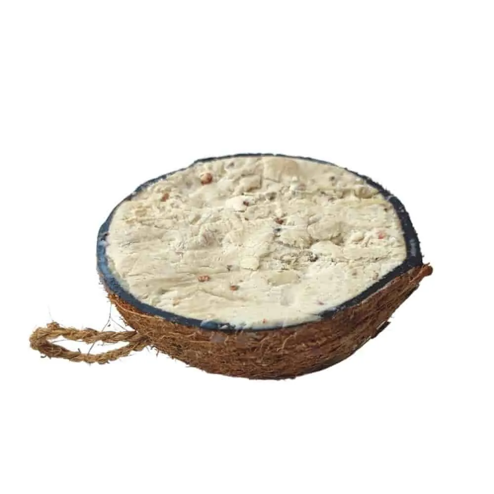 Comida Para Pajaros Silvestres, Coco Y Cacahuetes, 1/2 Coco, Alimento Nutritivo