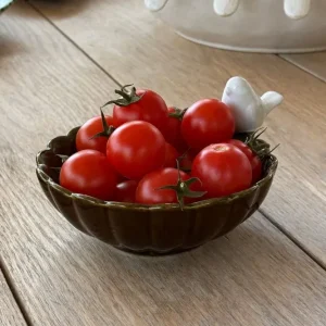 Cuenco Con Diseño De Flor Y Figura De Pájaro