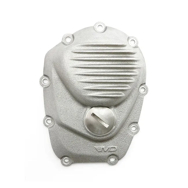EMD, Cam Cover 'Ribbed'. Crudo Finish Harley Davidson