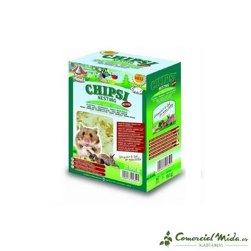 Fibras Orgánicas JRS CHIPSI Nesting Active 50 gr para Roedores