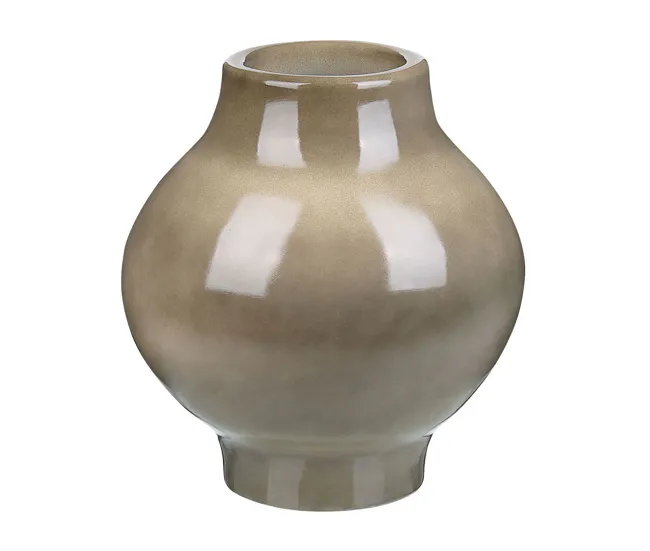 Florero de terracota gris pardo 31 cm MAGAN