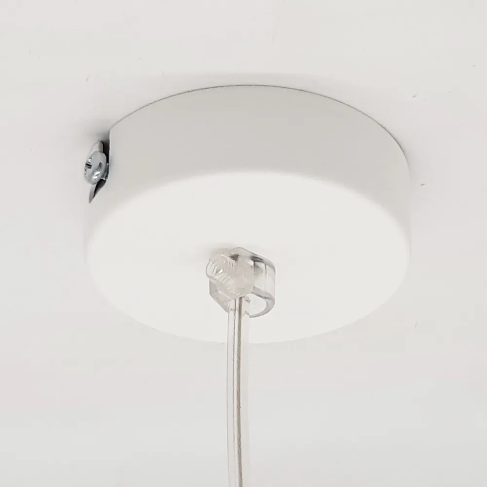 Joe lámpara pendiente, 1x E27, max 42w, blanco mate/hoja dorada, d.40cm