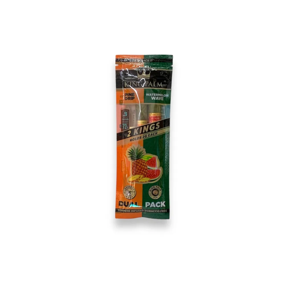 King Palm Doble Pack Pine Drip/Watermelon Wave King Size